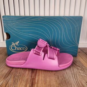 Chaco Chillos Sandals Kids Size 1 M Pink Casual Adjustable Strap Comfort Slides